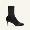 BOTTINES OBLIQUE EFFET CUIR STRETCH