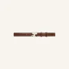 CEINTURE AC EN CUIR GRAINÉ
