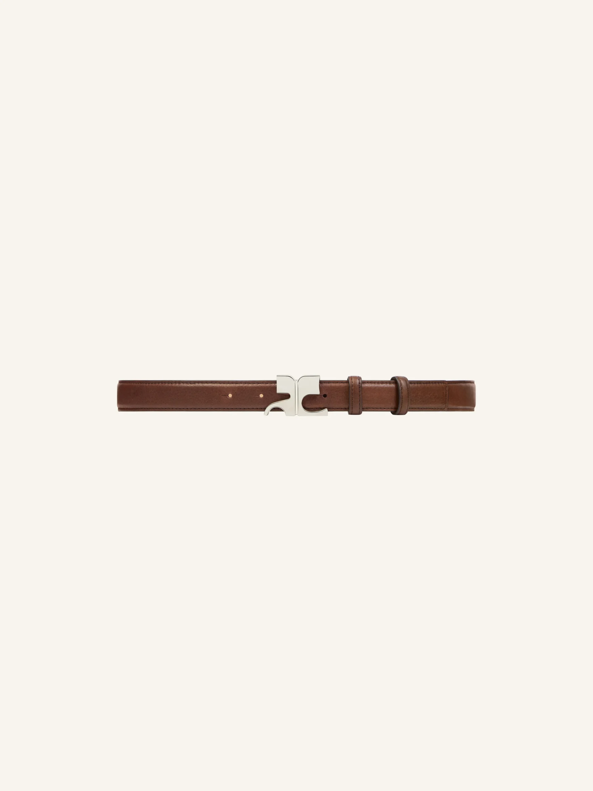 CEINTURE AC EN CUIR GRAINÉ