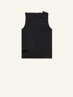 DÉBARDEUR TAILLEUR EN LAINE MELANGÉE