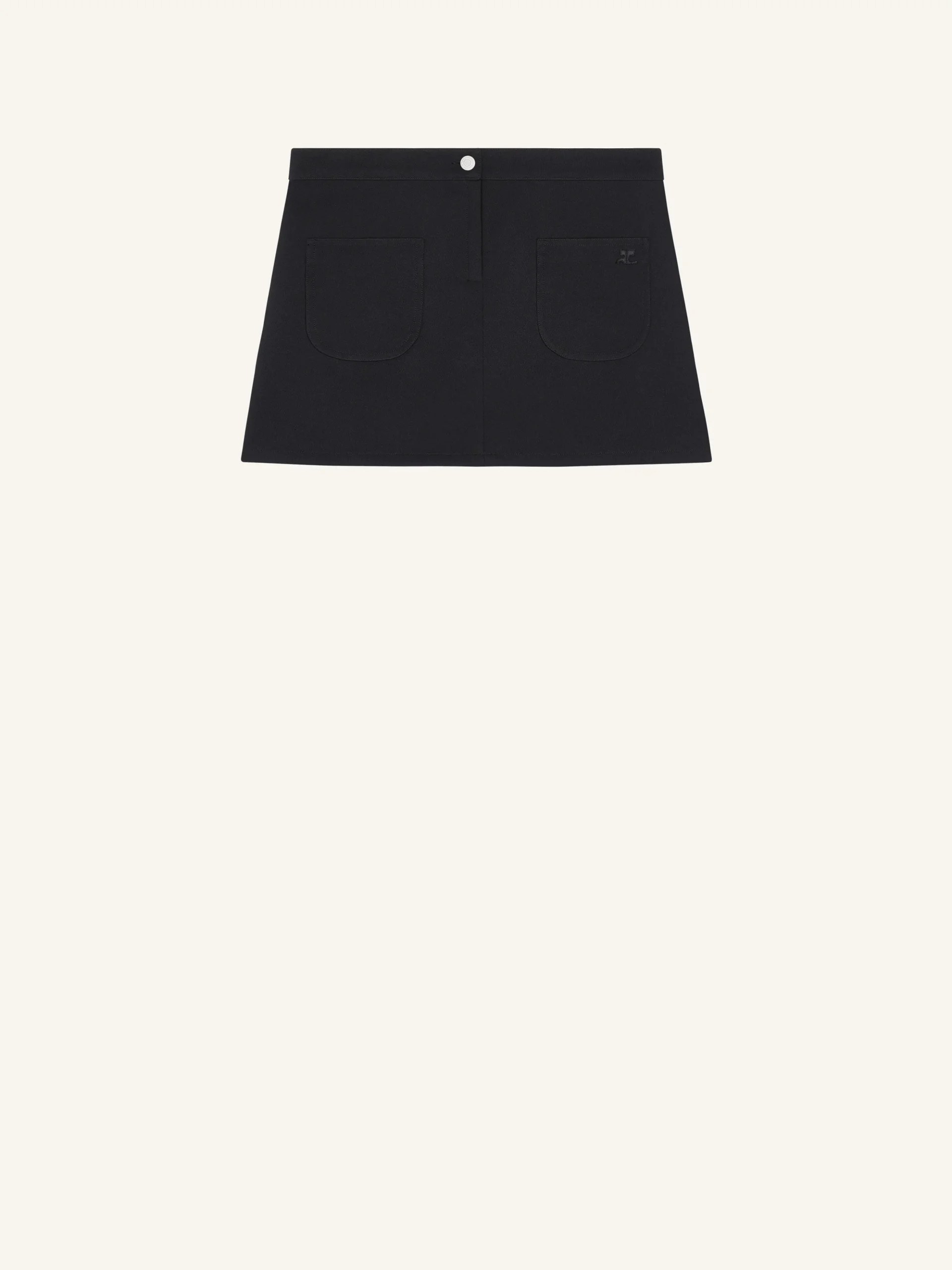 MINI JUPE 2 POCHES EN TWILL