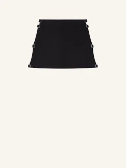 MINI JUPE MULTI-SANGLES EN LAINE