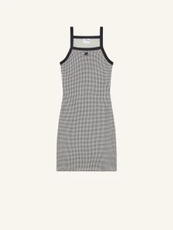 MINI ROBE CONTRASTE PIED-DE-POULE