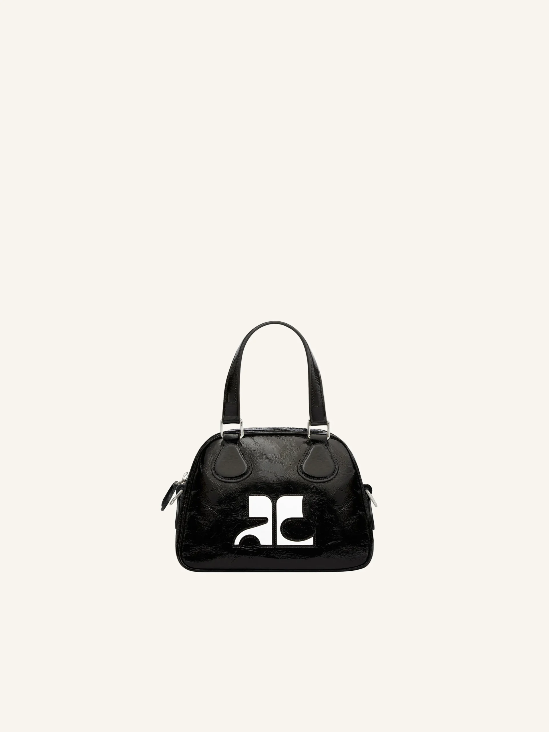 MINI SAC BOWLING EN CUIR NAPLACK