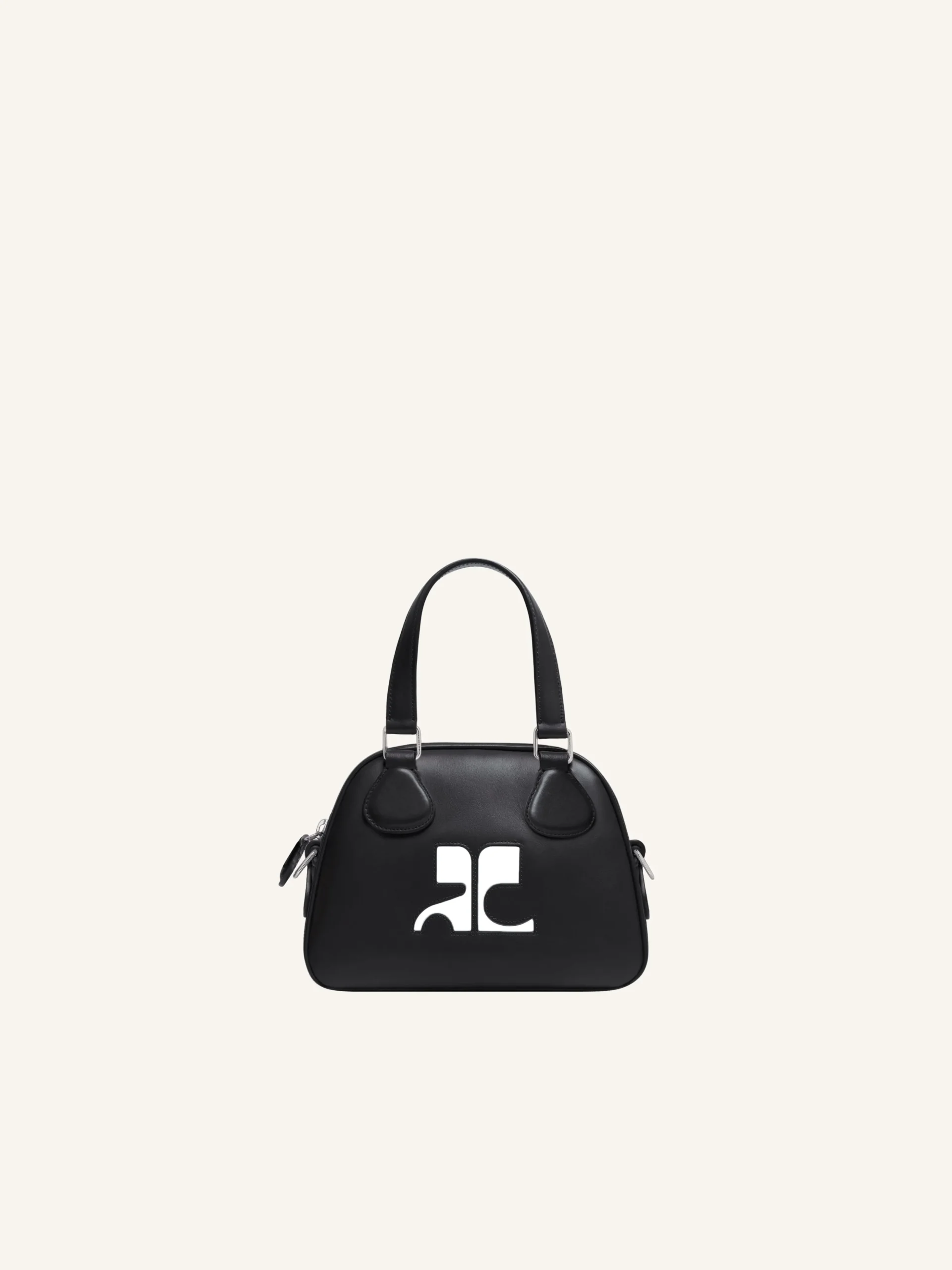 MINI SAC BOWLING EN CUIR LISSE