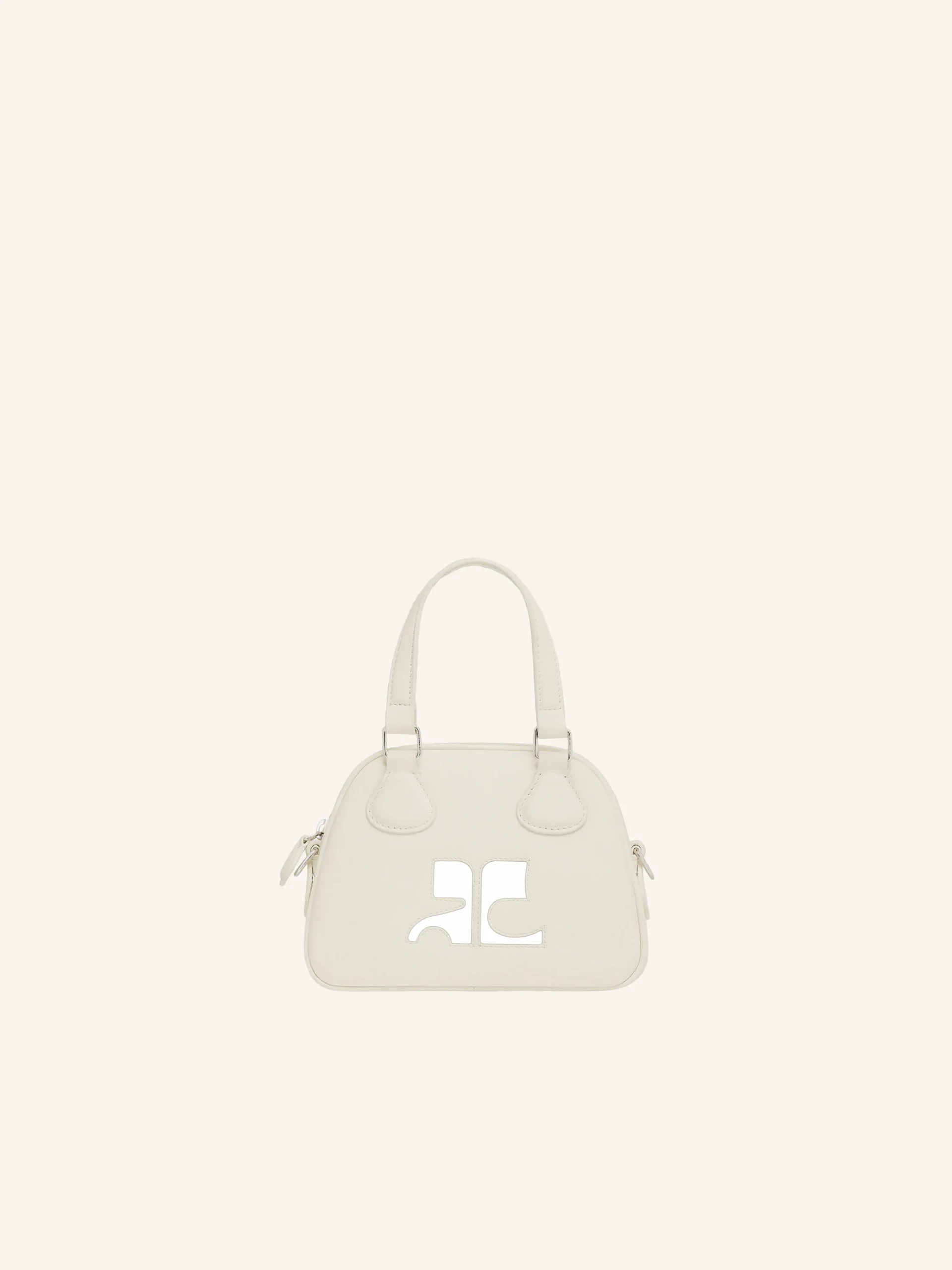 MINI SAC BOWLING EN CUIR LISSE