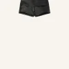 MINI SHORT CEINTURÉ EN CUIR