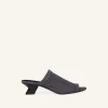 MULES WET À TALON EN DENIM