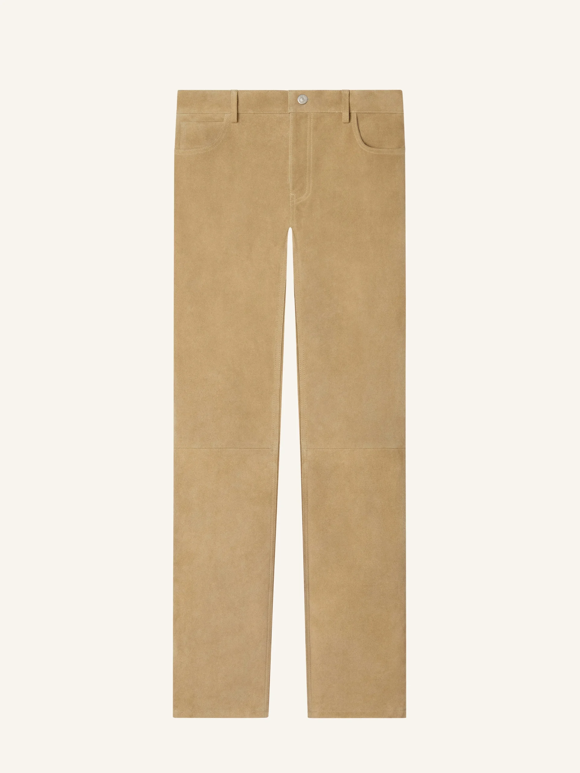 PANTALON 5 POCHES EN SUÈDE