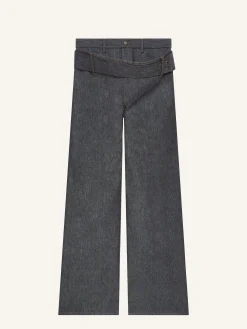 PANTALON CEINTURÉ BAGGY EN DENIM