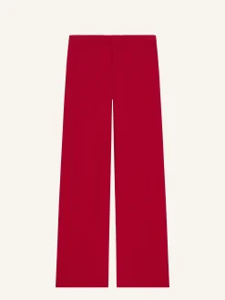 PANTALON EN MOLLETON BRODÉ