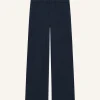 PANTALON EN MOLLETON BRODÉ