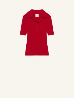 POLO ICONIQUE EN MAILLE CÔTELÉE