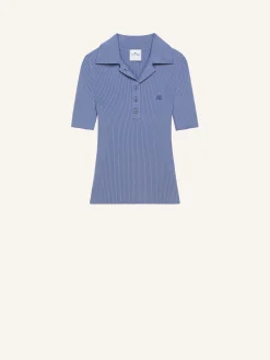 POLO ICONIQUE EN MAILLE CÔTELÉE