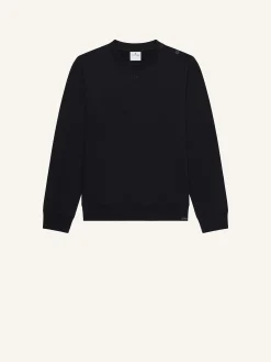 PULL EN MOLLETON BOUTONNÉ À L'ÉPAULE