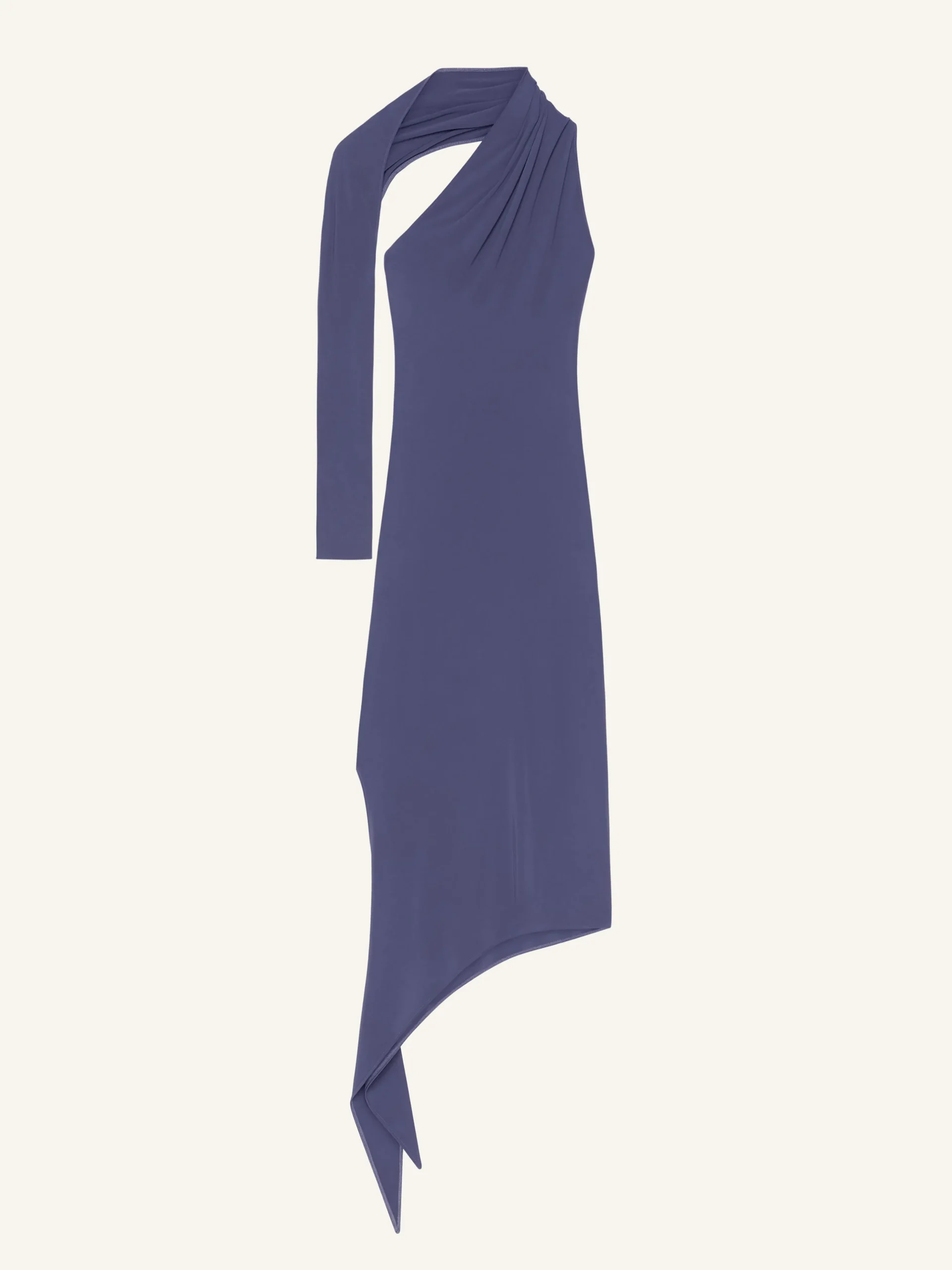 ROBE LONGUE SLASH EN CRÊPE