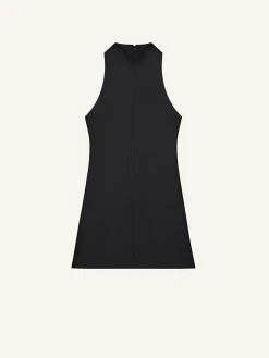 ROBE TRAPÈZE EN TWILL SANS MANCHES