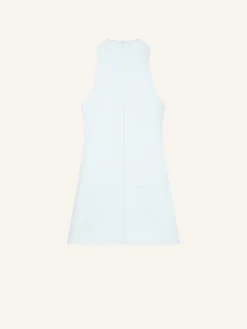 ROBE TRAPÈZE EN TWILL SANS MANCHES