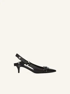 SLINGBACKS RACER EN CUIR