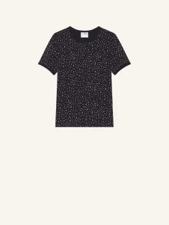 T-SHIRT CONTRASTE IMPRIMÉ MÉDUSE