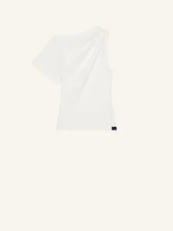 T-SHIRT DRAPÉ ASYMÉTRIQUE